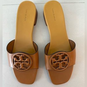 Tory Burch Tan Slide Sandals
